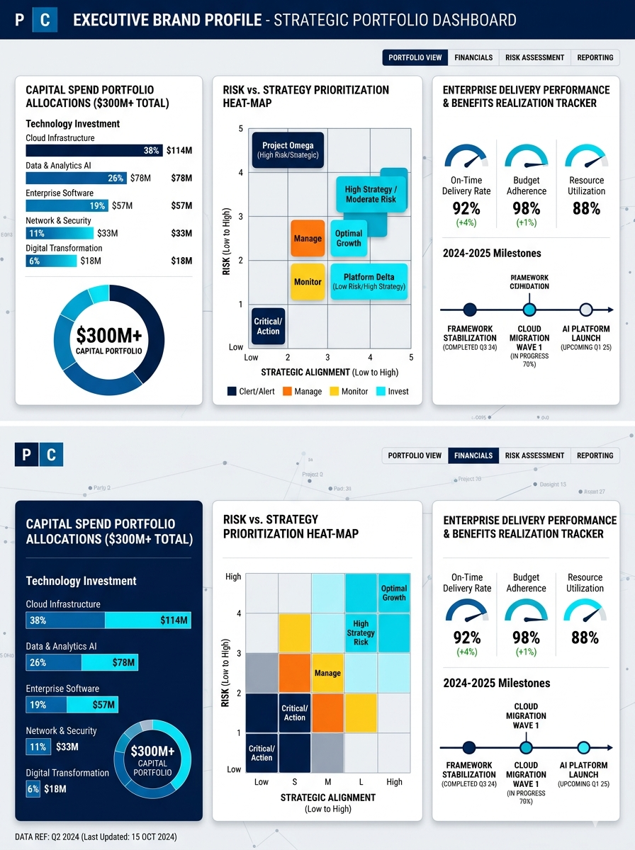Executive Portfolio Performance & Valuation Matrix Dashboard